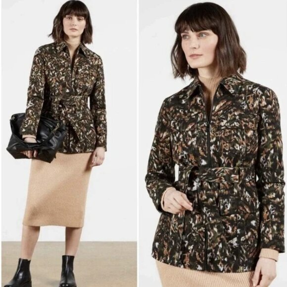 NEW Ted Baker Inniza Urban Printed Cargo Jacket Size US 8-10 (UK 4) - Picture 1 of 6